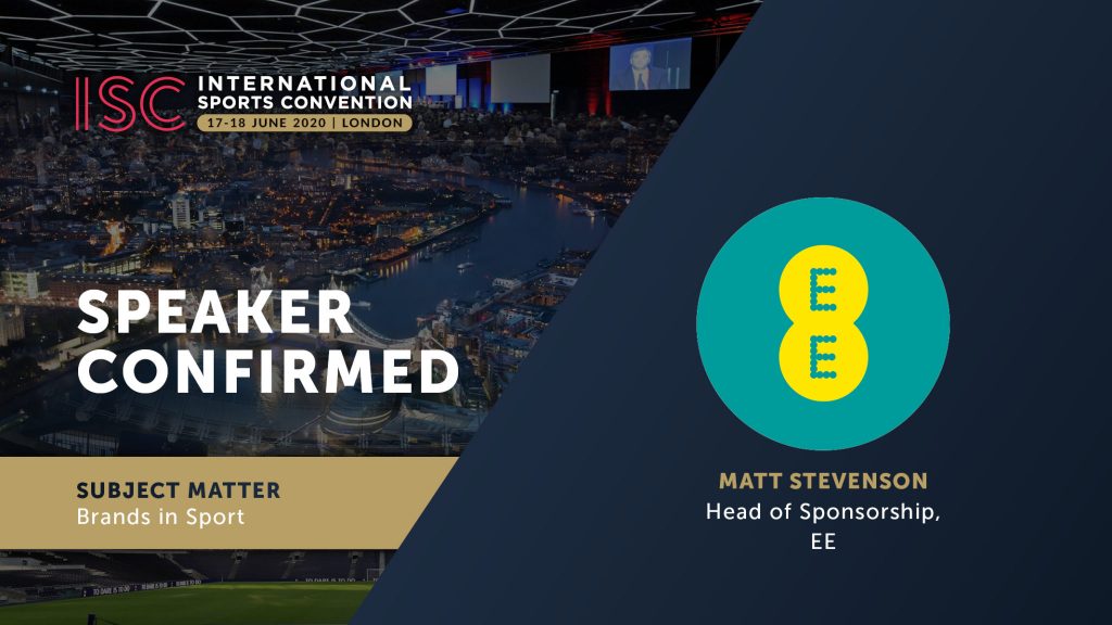 Matt Stevenson Head Of Sponsorship At Ee Among Isc 2020 Speakers