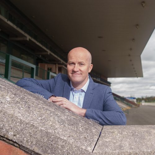 25th April, 2024.Paul Dermody CEO of HRI Racecourses and HRI Director of Commercial & Marketing photographed at Fairyhouse Racecourse, County Meath. Photo: Barry Cronin