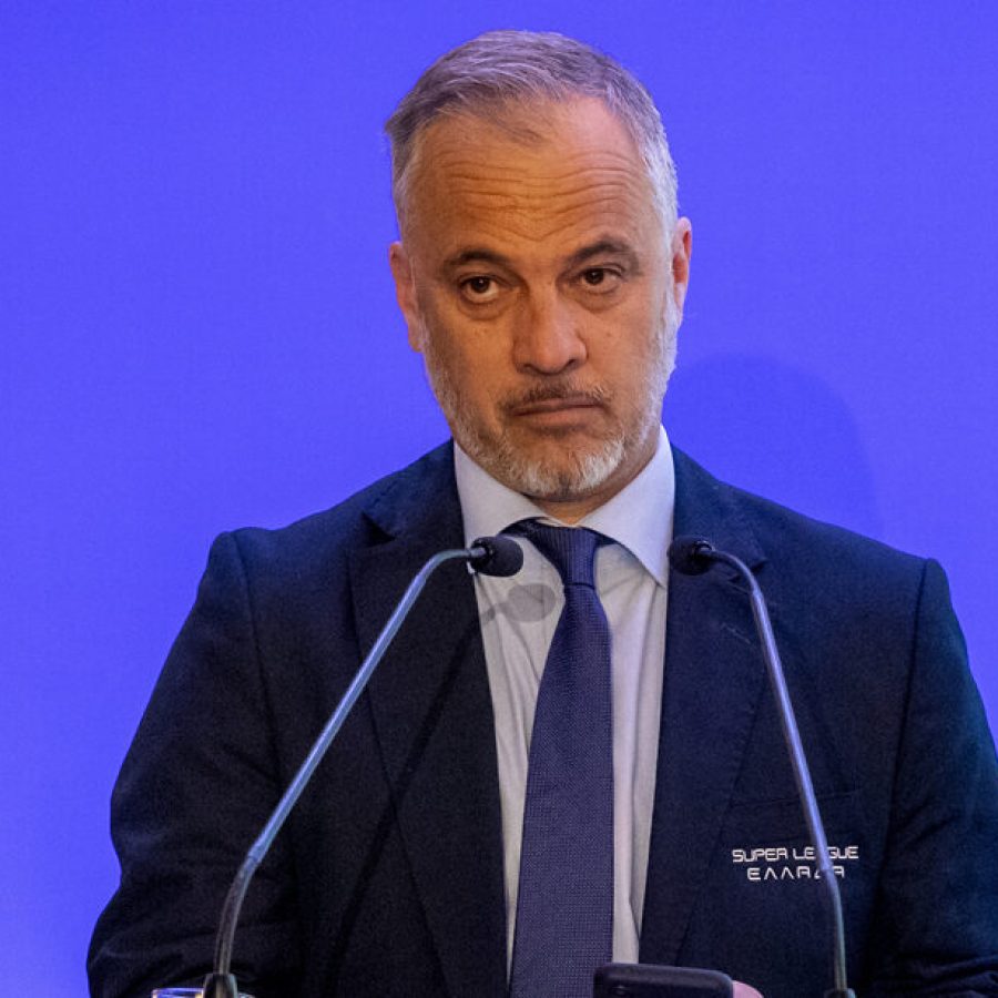 UEFA presentation on the new format of UEFA club competitions for the period 2024-2027 26 Μarch 2024, Athens / Παρουσίαση UEFA για το νέο φορματ των διασυλλογικών διοργανώσεων της UEFA για την περίοδο 2024-2027. (Photo by: Nikos Mitsouras / Reporter Images)